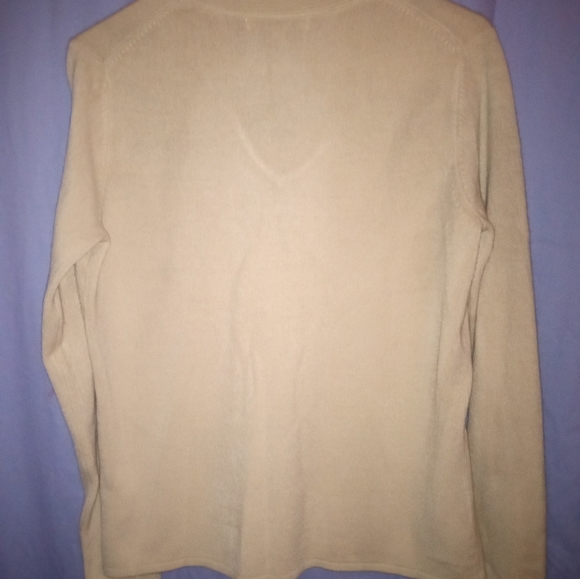 Mercer Street Studio 3/4 Sleeve Tan w Pearl Embellishments - Picture 3 of 4